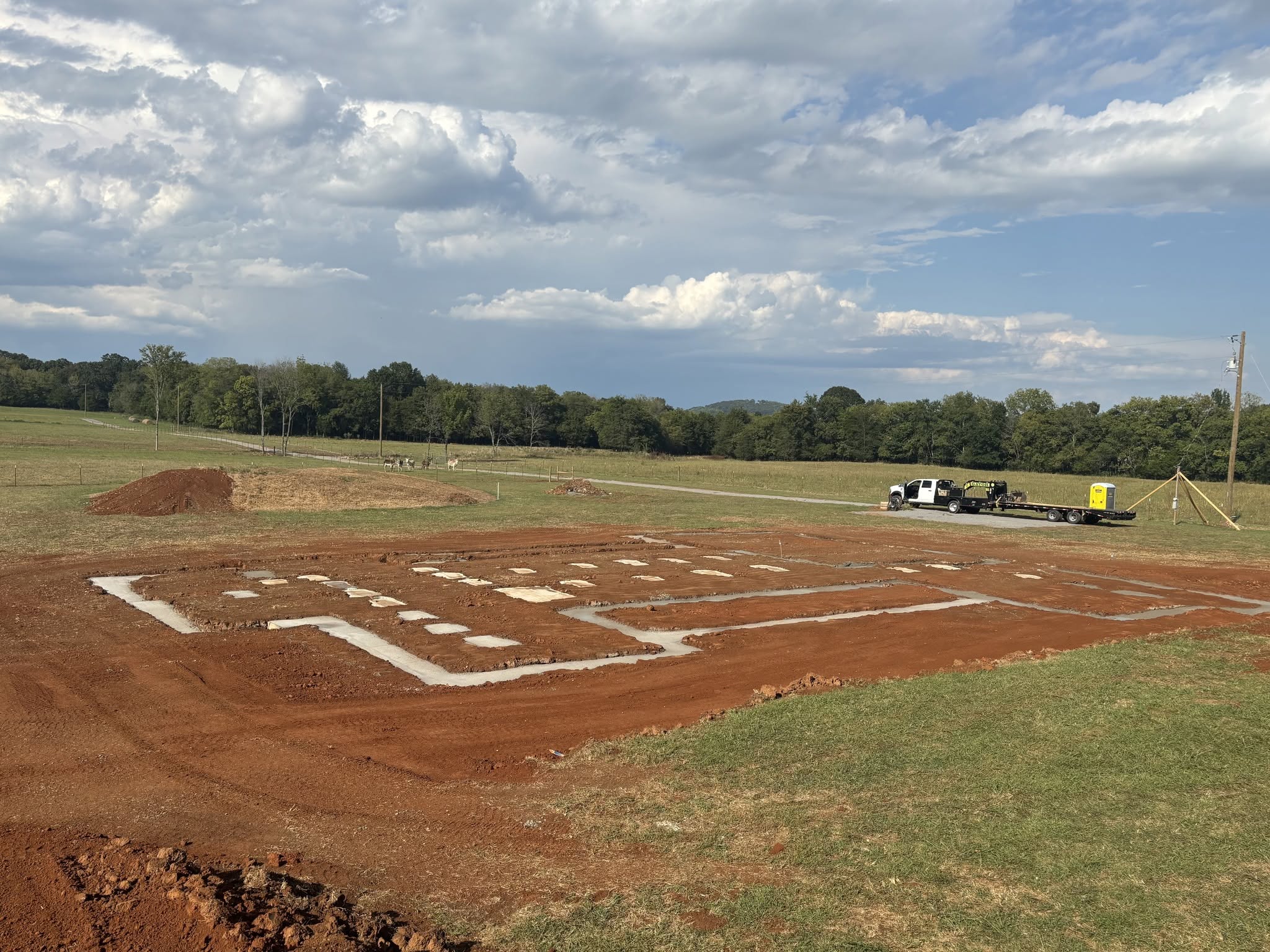 Foundation prep and concrete footings for residential construction in Lebanon, TN Foundation prep and concrete footings for residential construction in Lebanon, TN