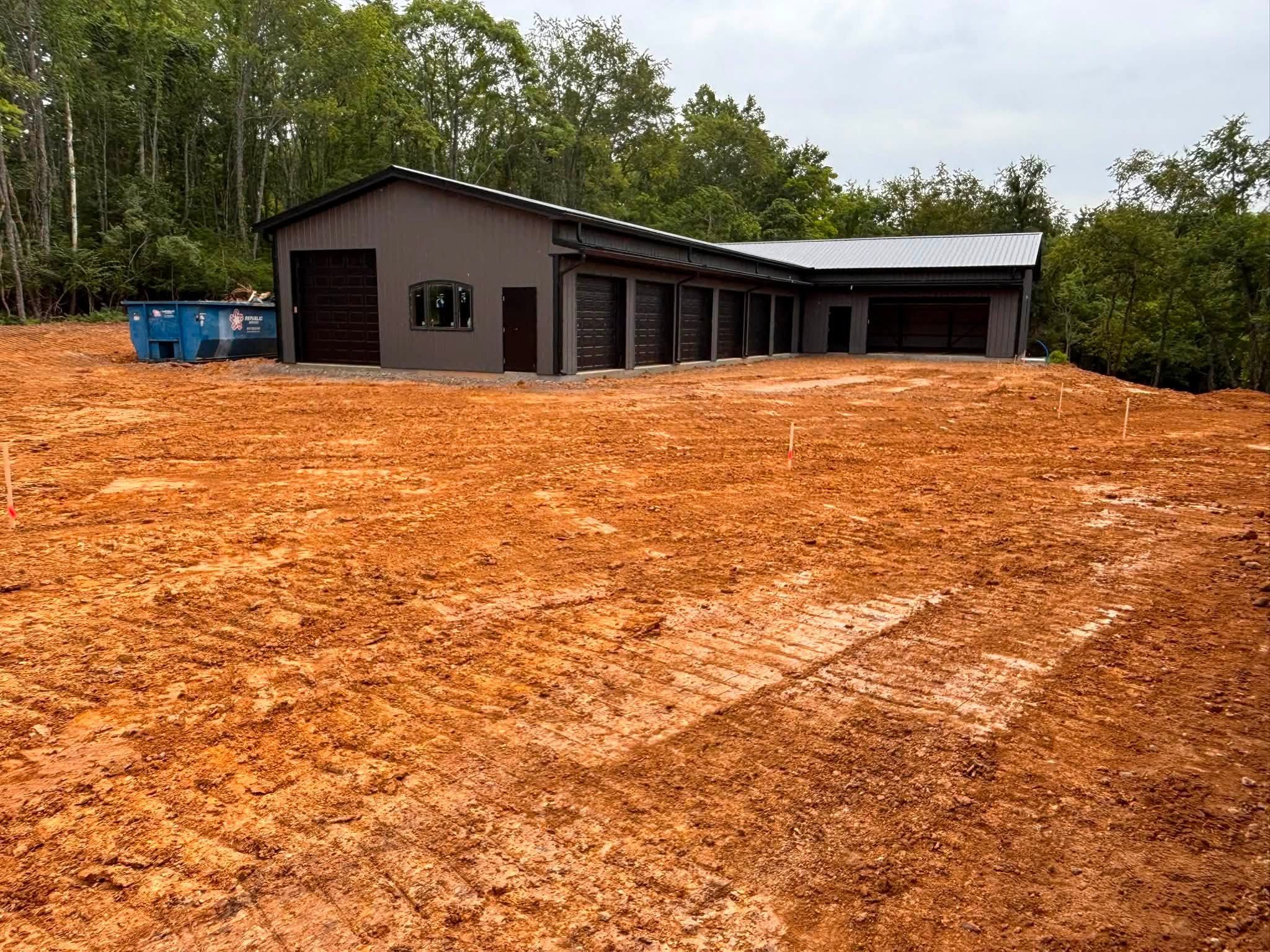 Completed commercial building after site grading in Wilson County, TN Completed commercial building after site grading in Wilson County, TN
